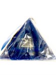 piramide bassa blu retro